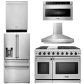 48 in. Gas Range, Range Hood, Dishwasher, Refrigerator, Microwave Drawer F1671