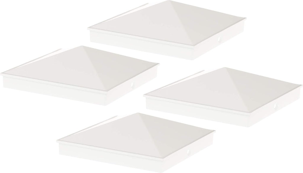 Black 12 Pack Aluminum Pyramid Post Cap Cover F24123
