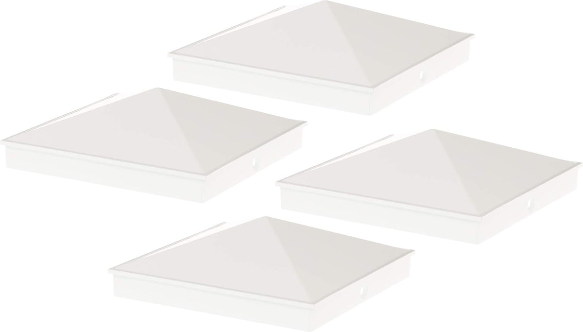 Black 12 Pack Aluminum Pyramid Post Cap Cover F24123