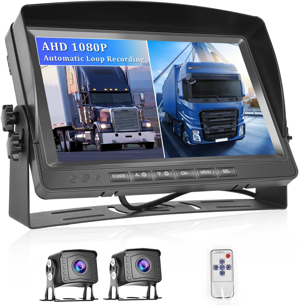 9 inch AHD 1080P Wired Backup Camera with Monitor Kit X26102