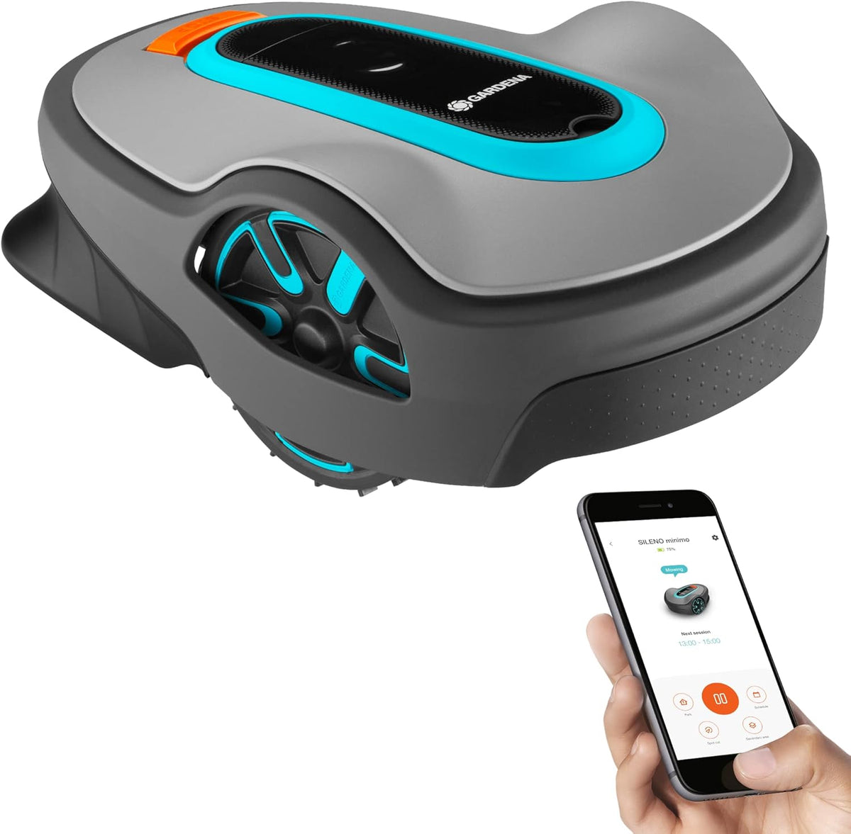 Robotic Lawnmower with Bluetooth App, Grey A728