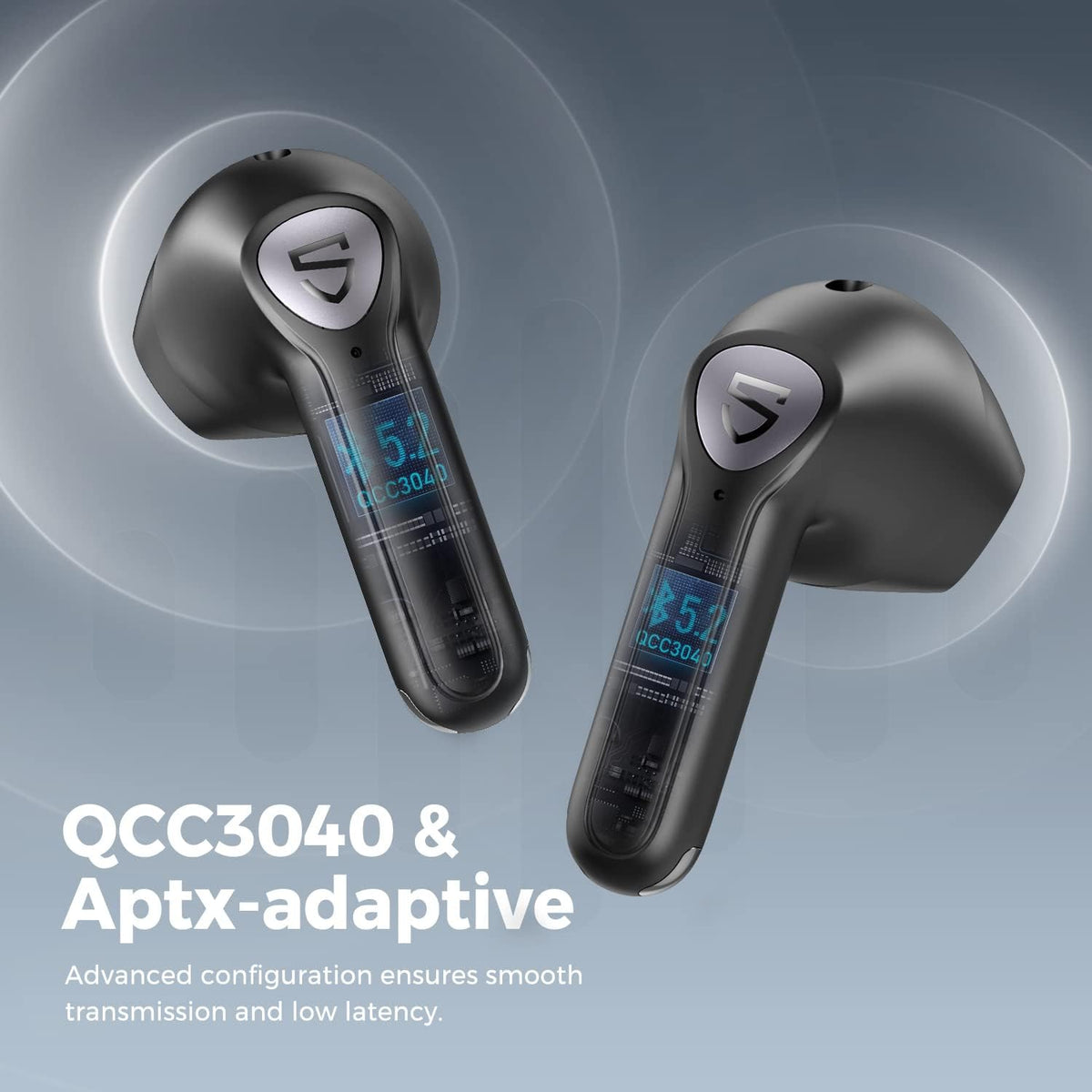 Wireless Earbuds with 14.2mm Driver, Bluetooth V5.2, Four Mic, 17.5 Hrs D528264