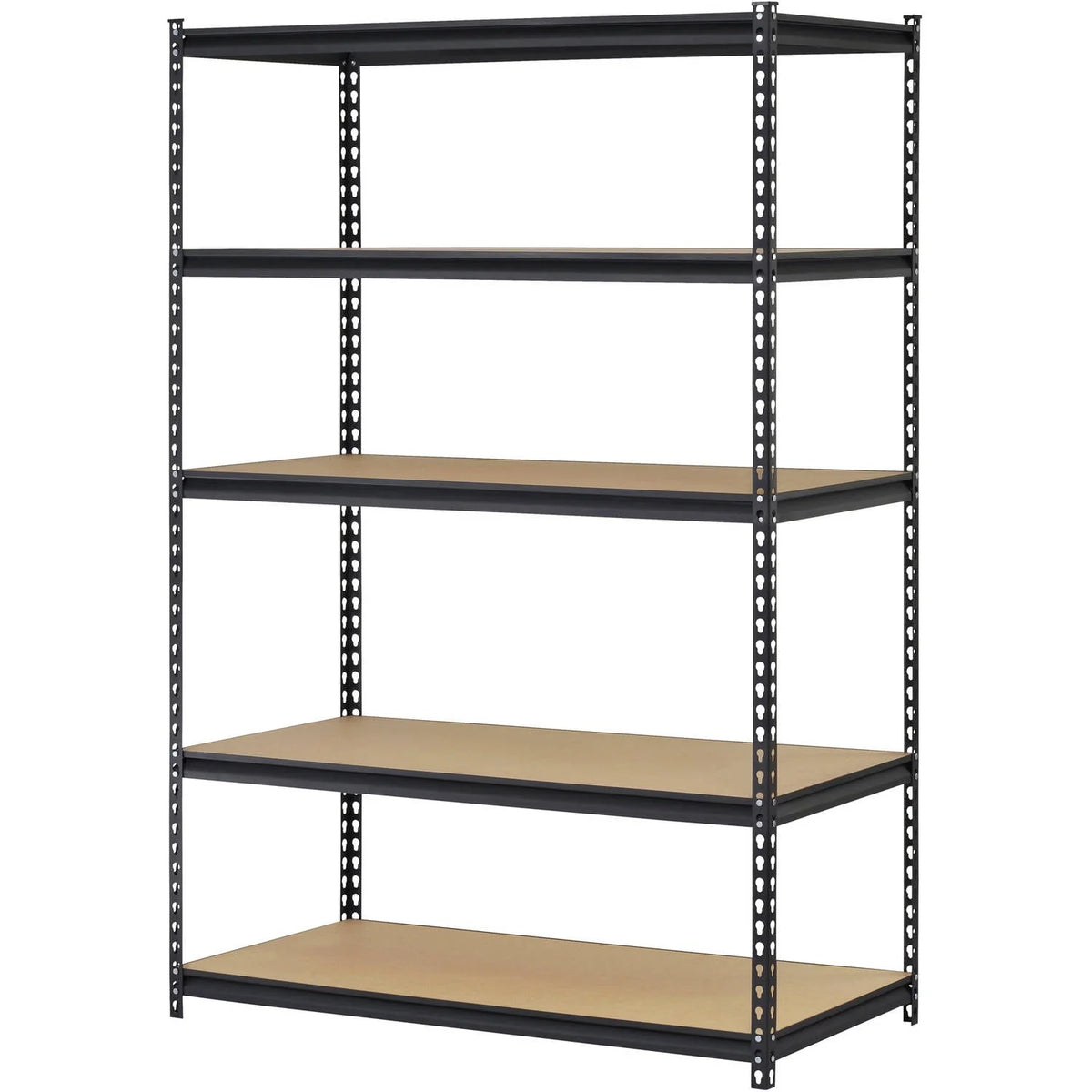 5-Tier Steel Shelving, 4,000 lbs. Total Capacity, Black P93968