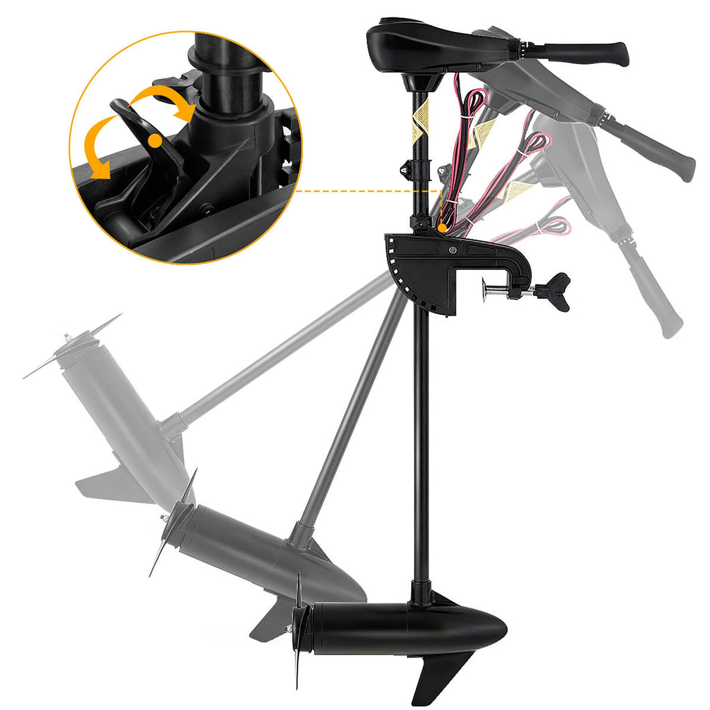 46lbs Freshwater Transom Mounted Trolling Motor 36 Shaft L4183