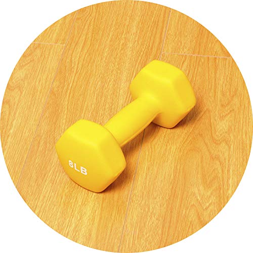 Set of 2 Neoprene Coated Non-Slip Grip Dumbbell Weights L9771