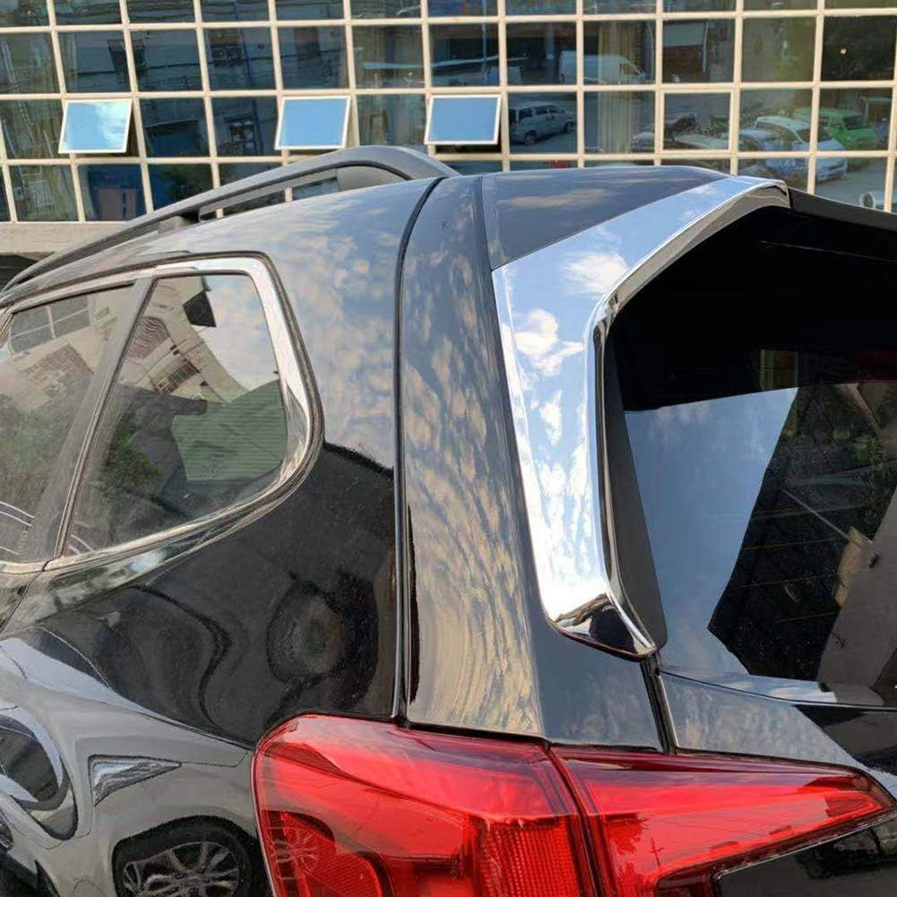 Chrome Rear Spoiler Wing Window Cover Trim Pack of 2 M775