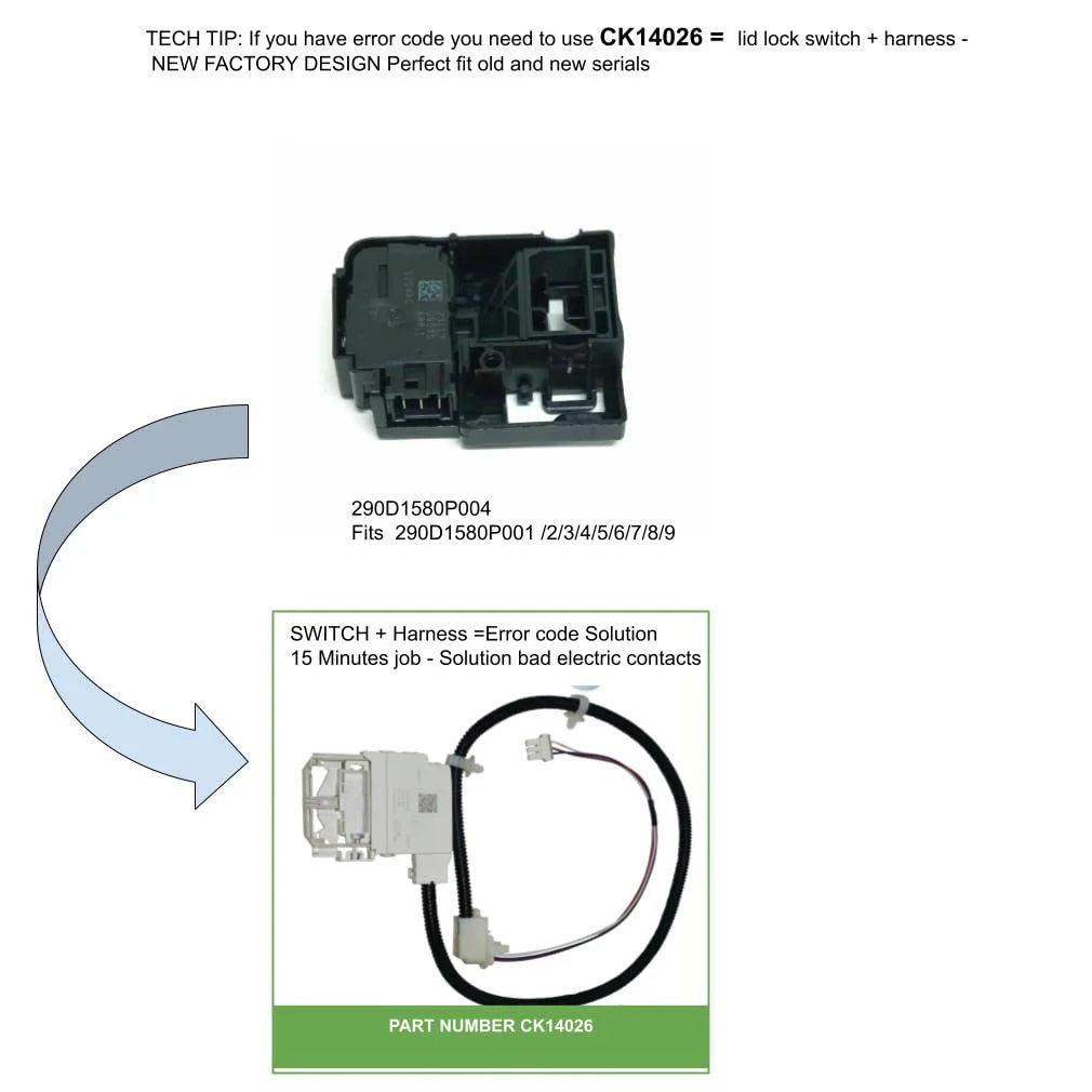 Lock Lid for Washer Dryer J60442