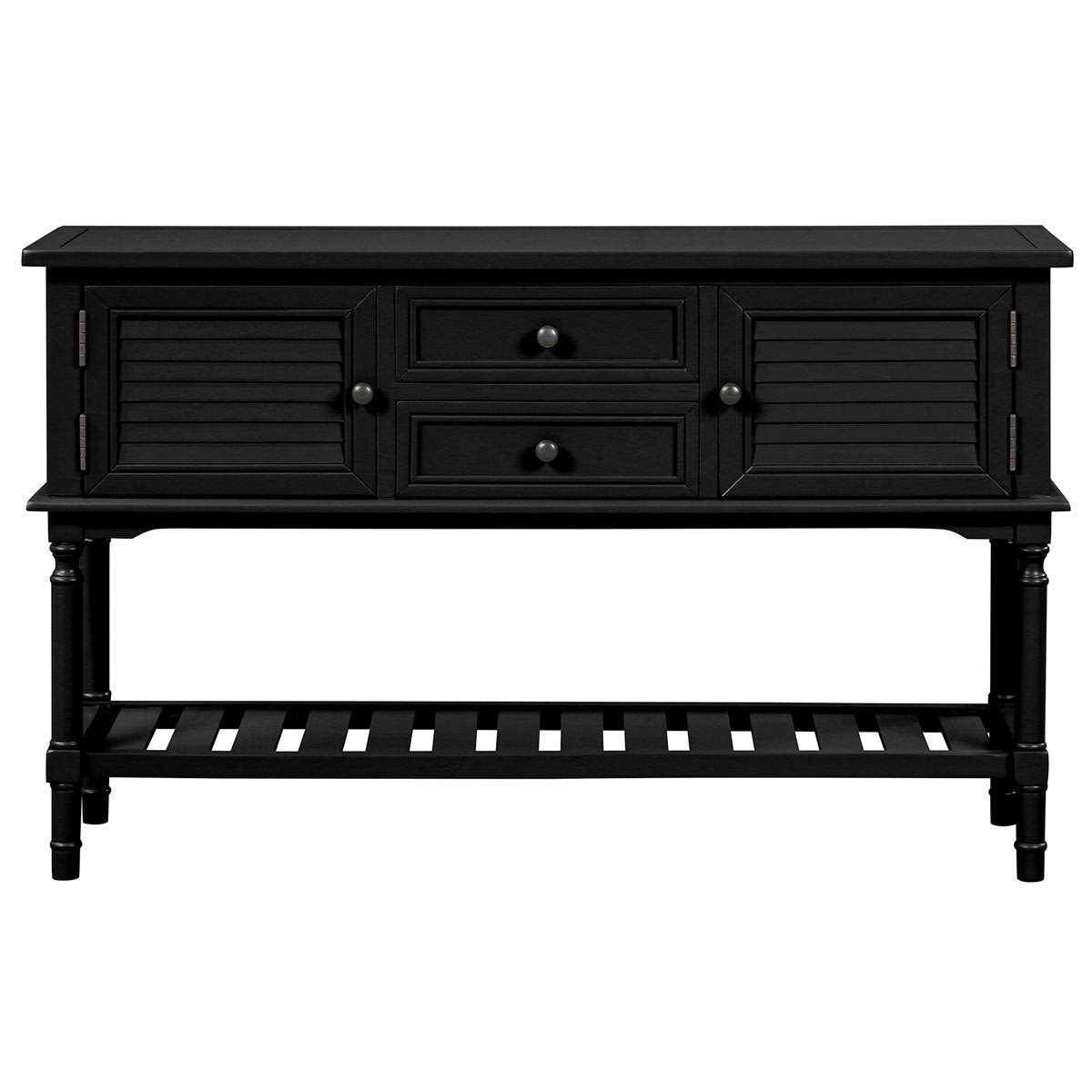 Light Green Console Table with 2 Drawers Y1777