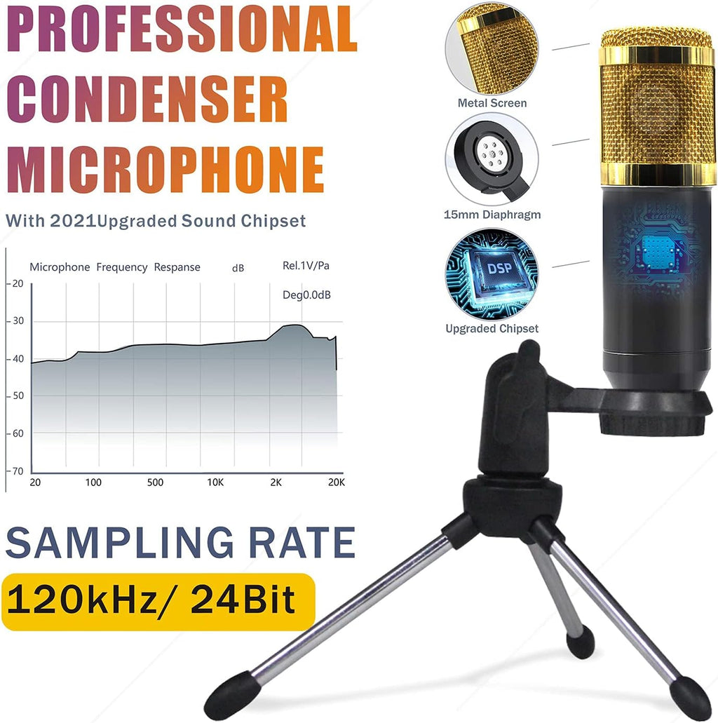 Podcast Microphone and Audio Mixer Bundle W382571