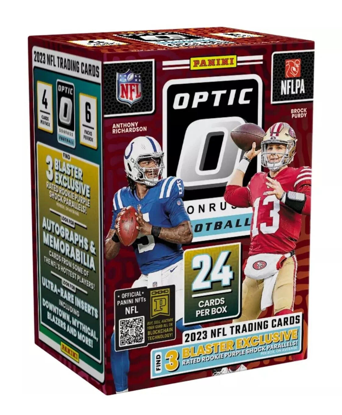2023 Panini Donruss Optic Football Blaster Box Trading Cards Y711442