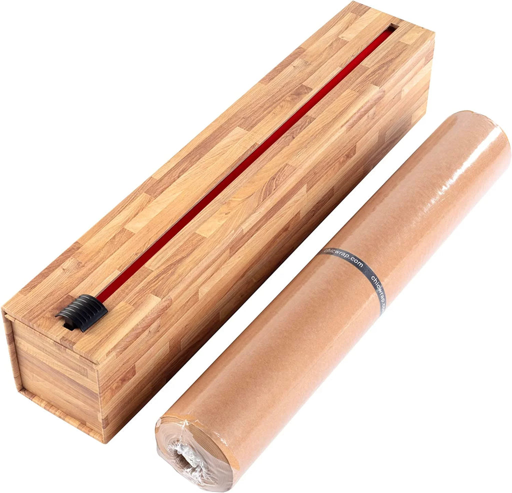 Butcher Block Parchment Paper Dispenser with 15"x 164' Roll of Culinary Parchment Paper K462214