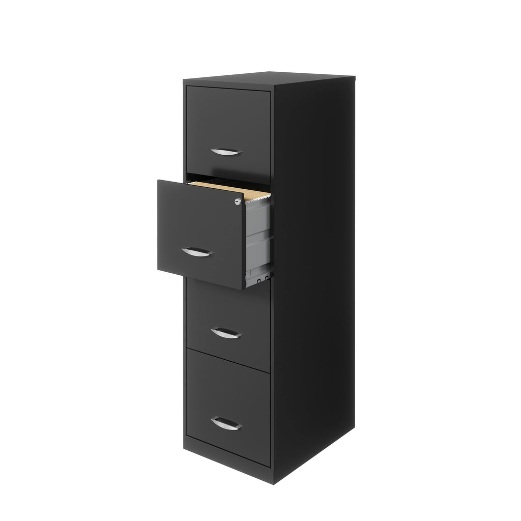 Charcoal 4 Drawer Metal File Cabinet P7342