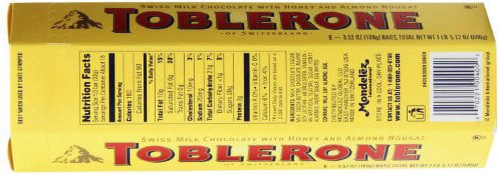 Swiss Milk Chocolate with Honey and Almond Nougat, 600 Gram B772