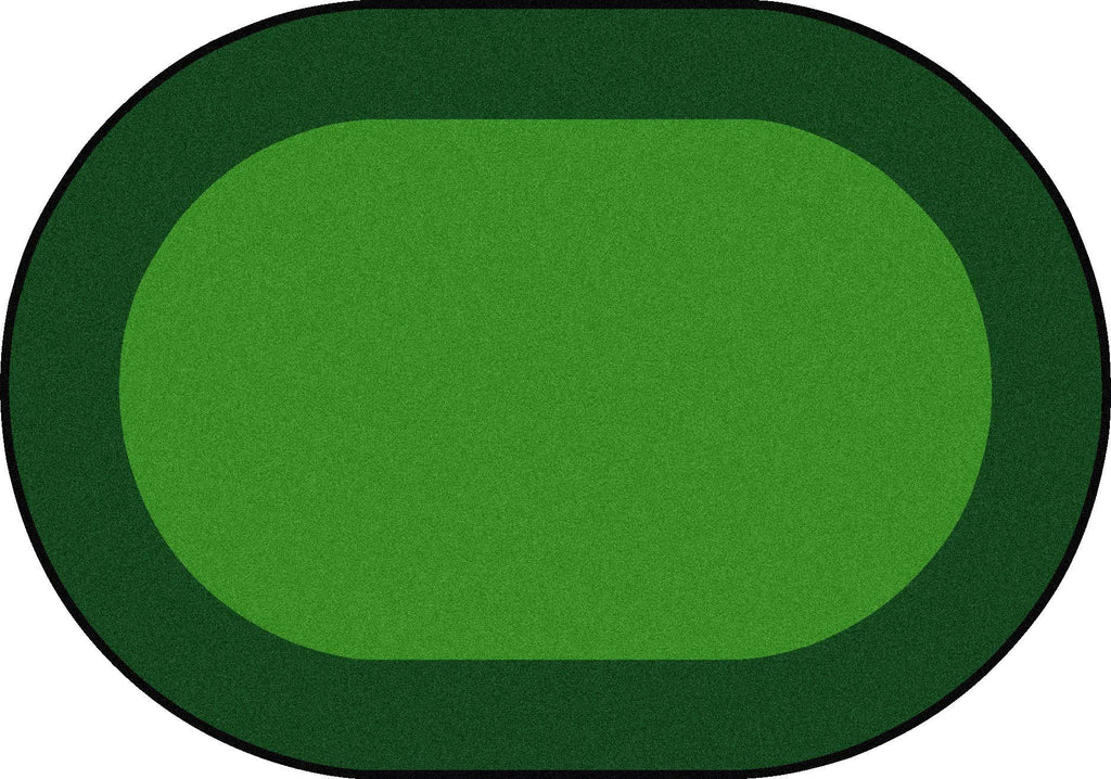 Green Oval Carpet F532382