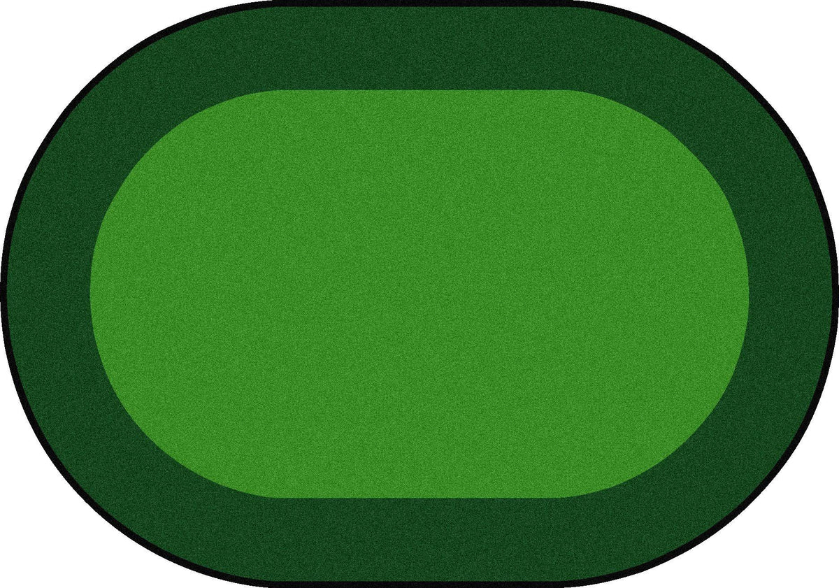 Green Oval Carpet F532382