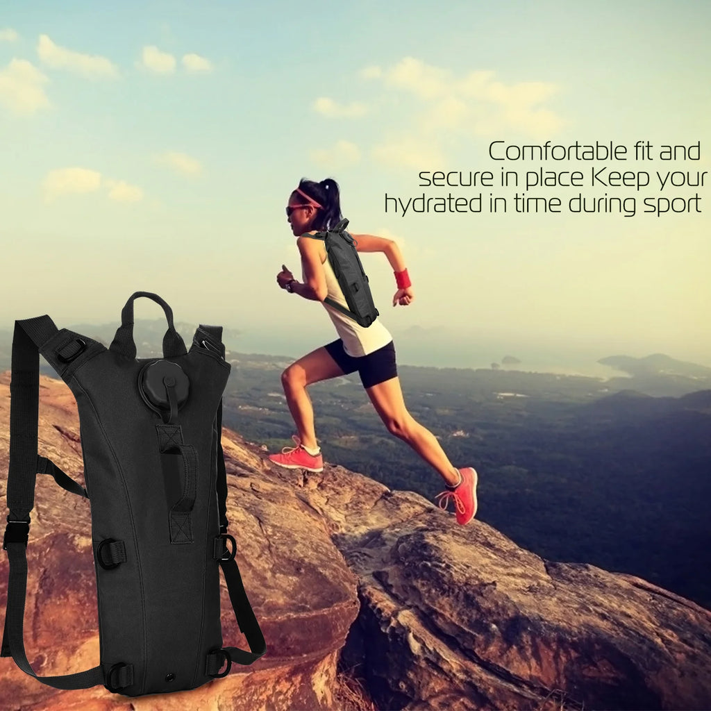 Black 3L Hydration Backpack E764