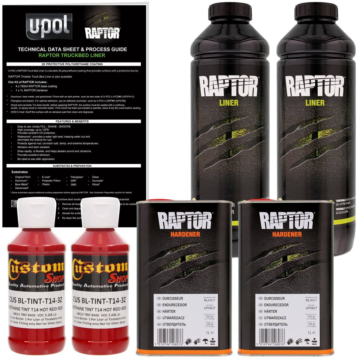 Hot Rod Red Urethane Spray-On Truck Bed Liner, 2 Liters G80669