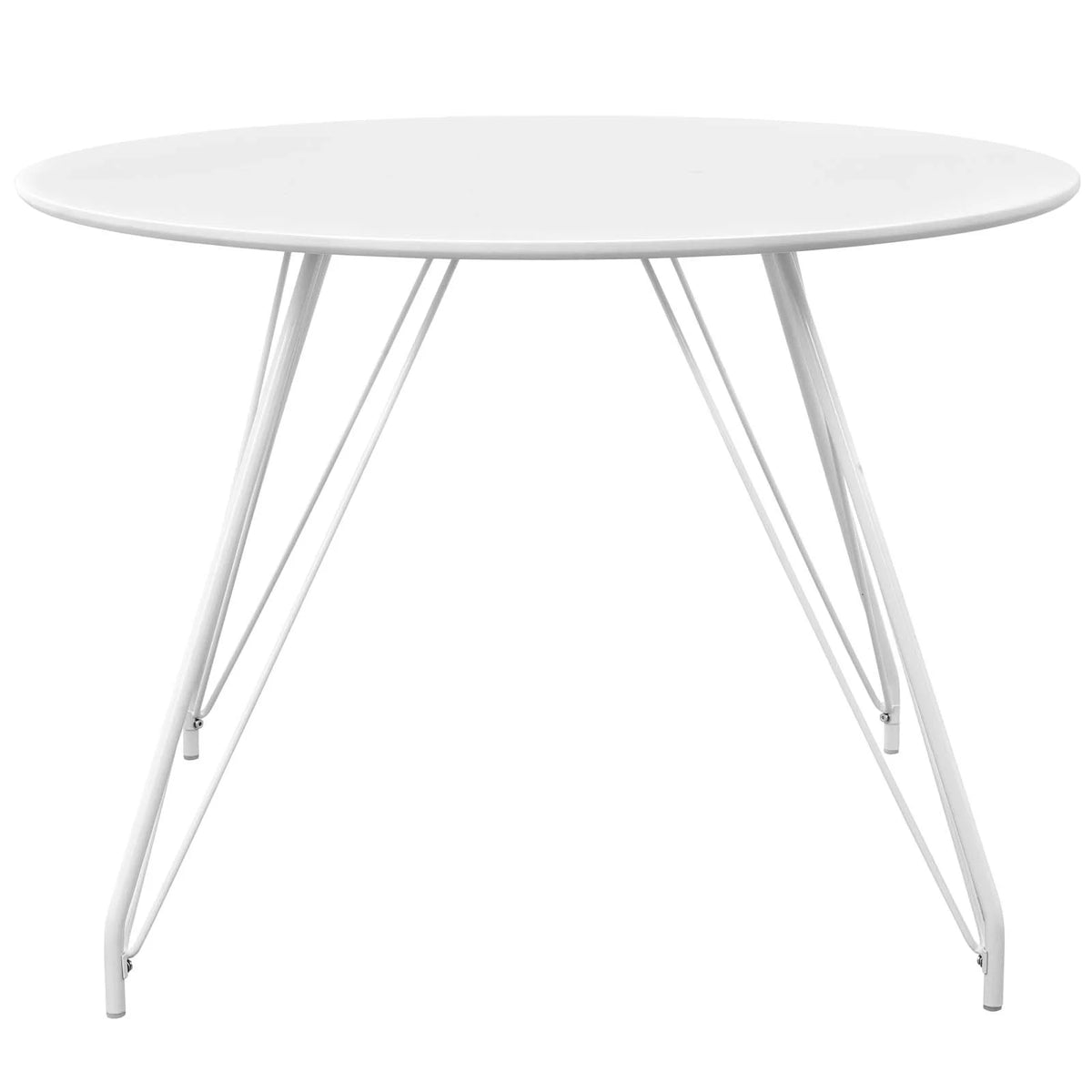 White Wood Metal Dining Table M60331