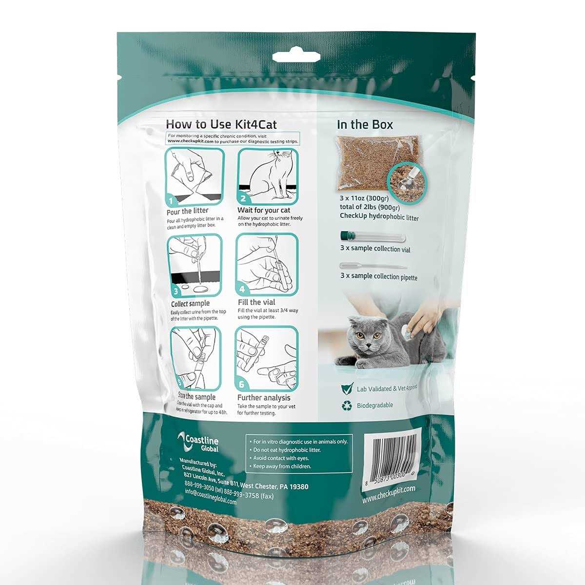 Hydrophobic Litter Sand Cat Urine Sample Collection Kit G269