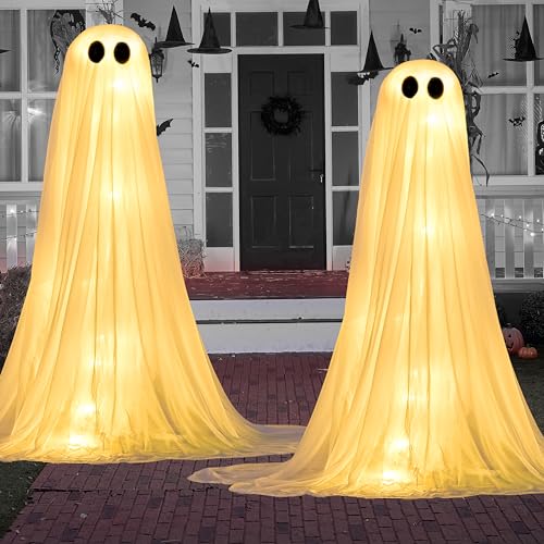 2 Pack 50'' Light Up Ghost Halloween Decor O442472