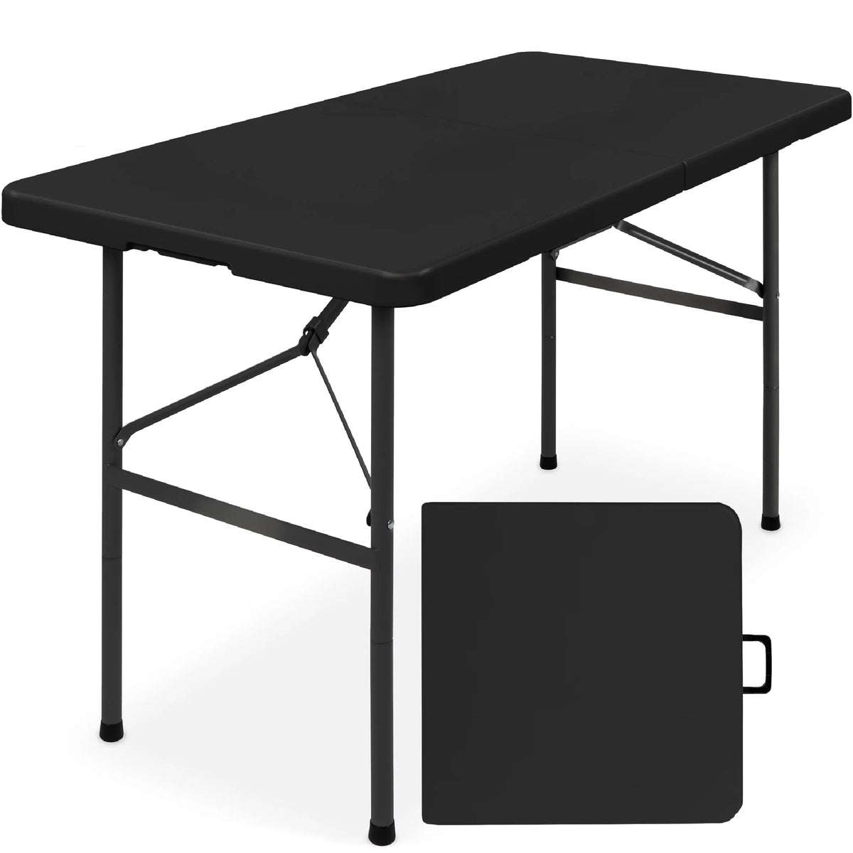 4ft White Plastic Folding Table Q81705