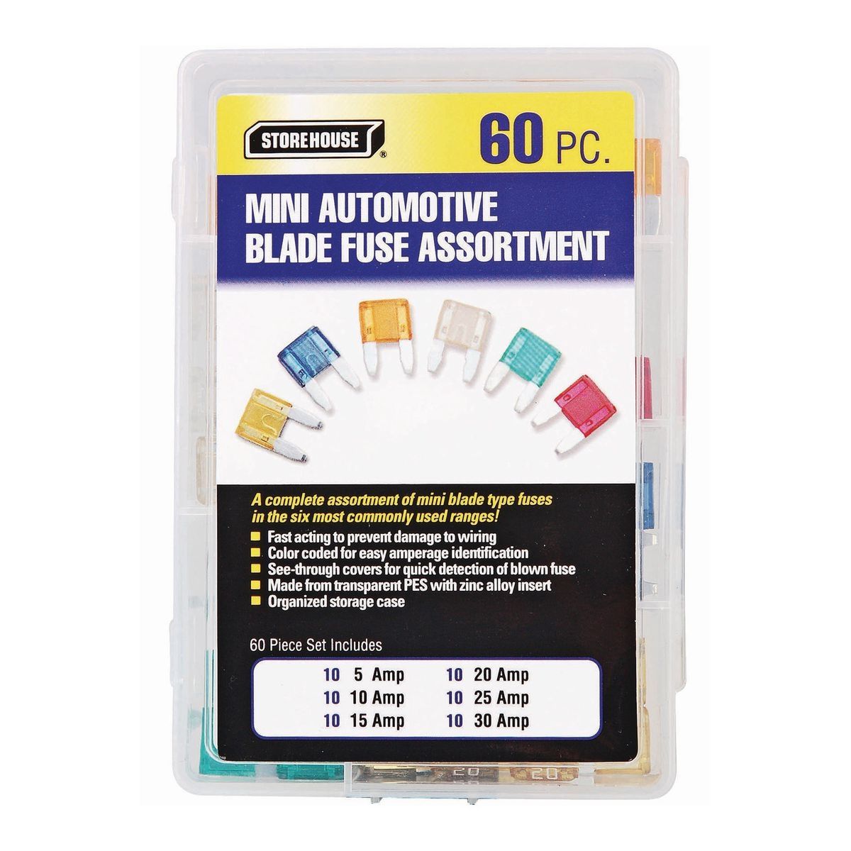 Mini-Blade Fuse Set, 60-Piece T507836