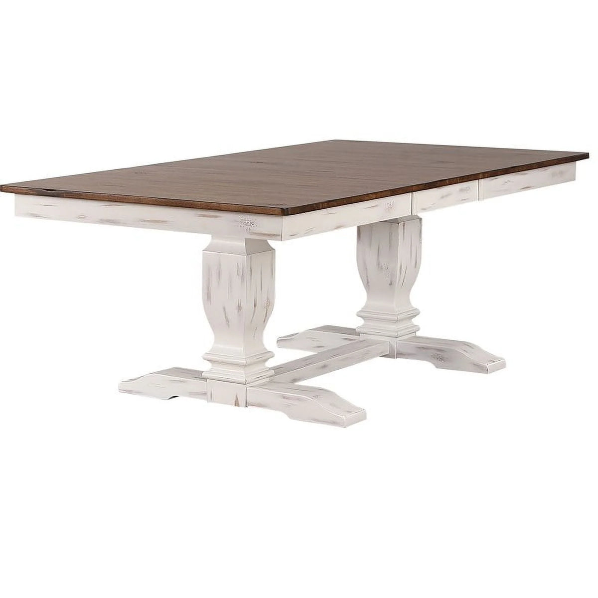 Double Pedestal Wood Dining Table U933074