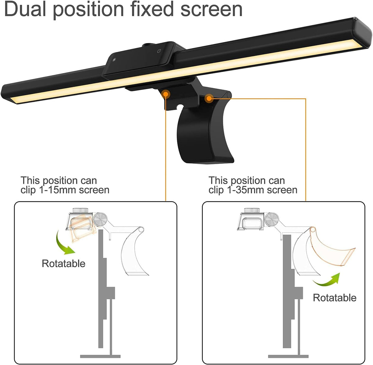 Monitor Light Bar with Stepless Dimming and 3 Color Temperature S94691