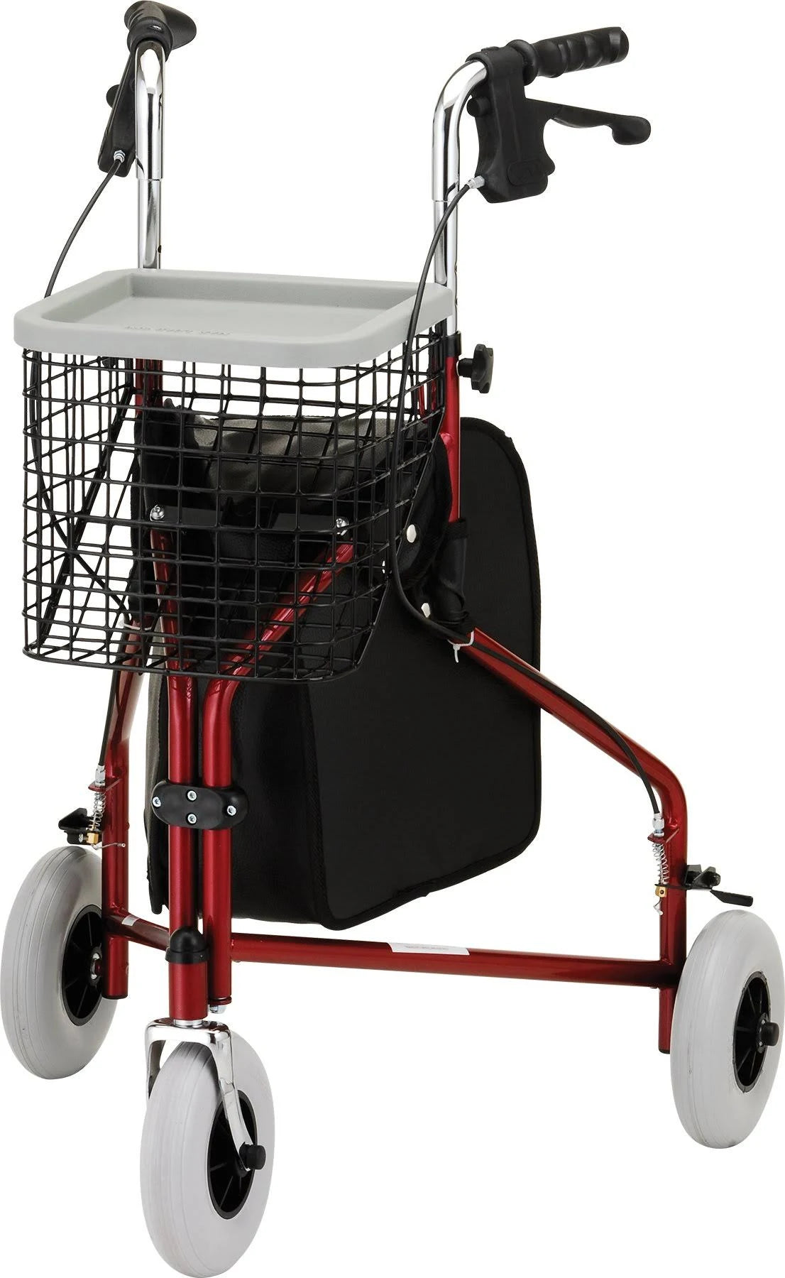 Red 3-Wheeled Rollator Walker L711664