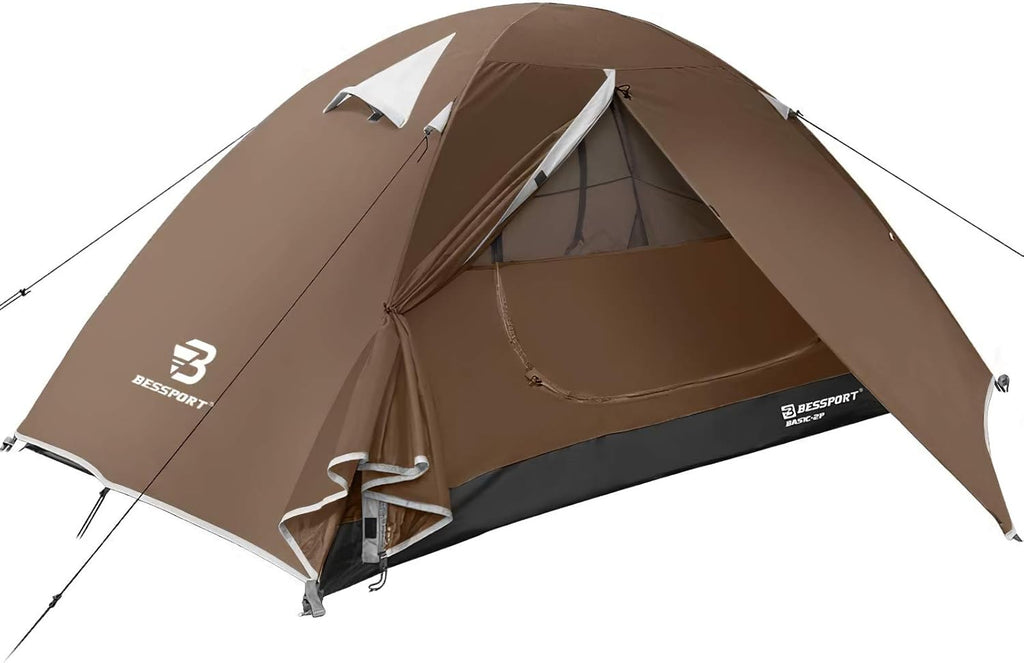 Camping Tent 1 2 3 Person Waterproof Two Doors Lightweight Y32500