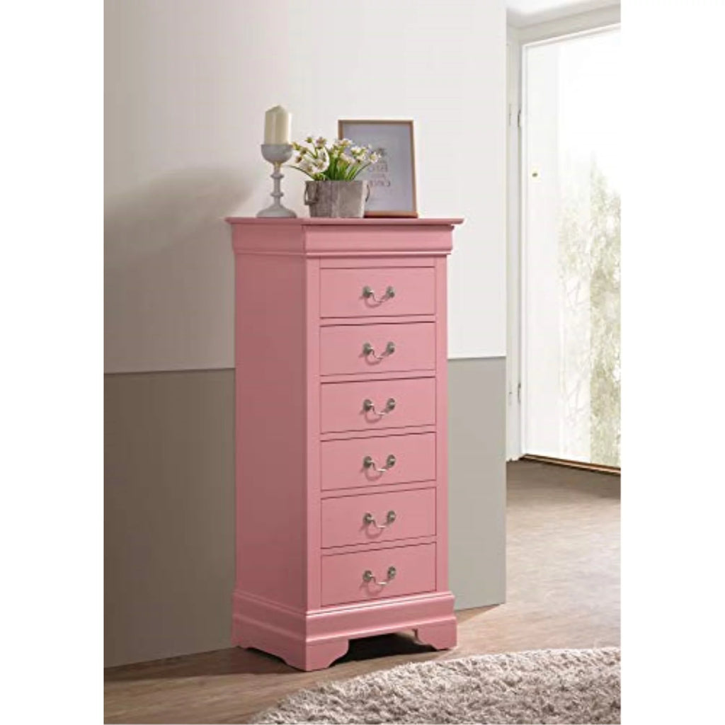 Pink 7 Drawer Lingerie Chest R59557
