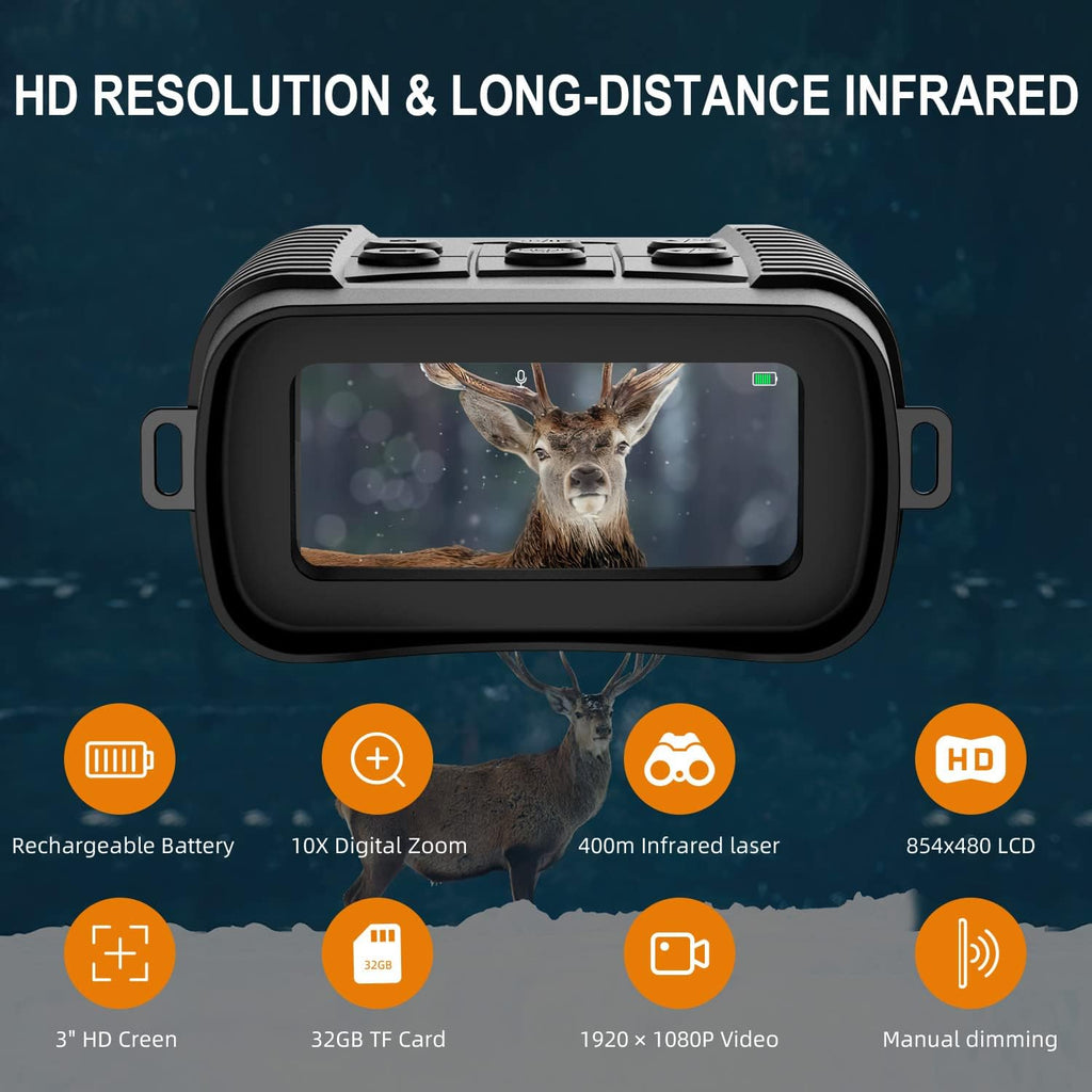 Digital Night Vision Binoculars with 3" LCD L839335