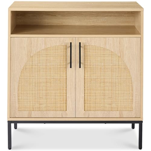 2-Door Rattan Storage Cabinet U365586