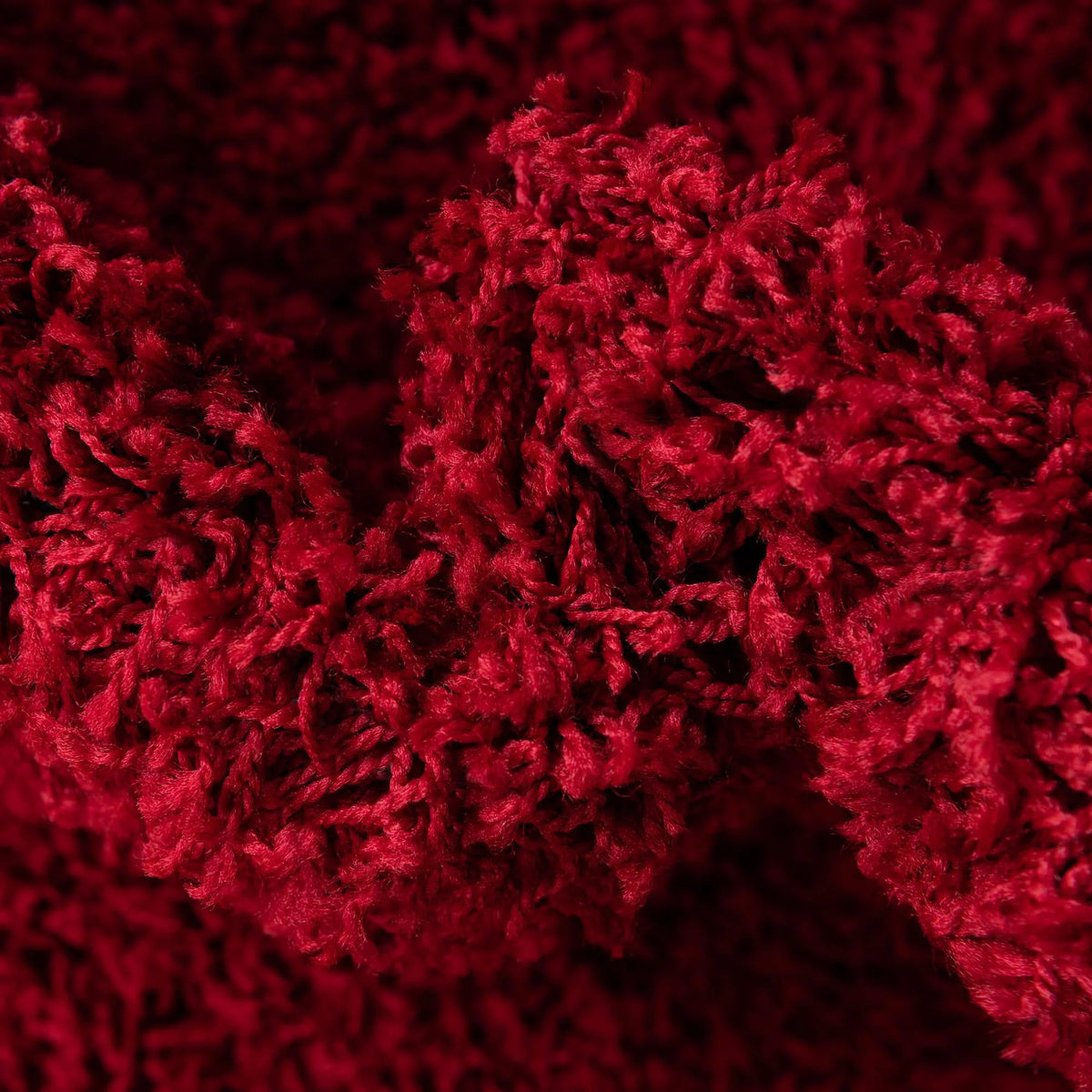 Cherry Red 7' x 10' Shag Rug E372
