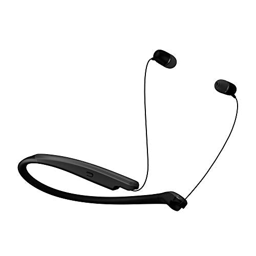 Black Wireless Bluetooth Neckband Earbuds I643396