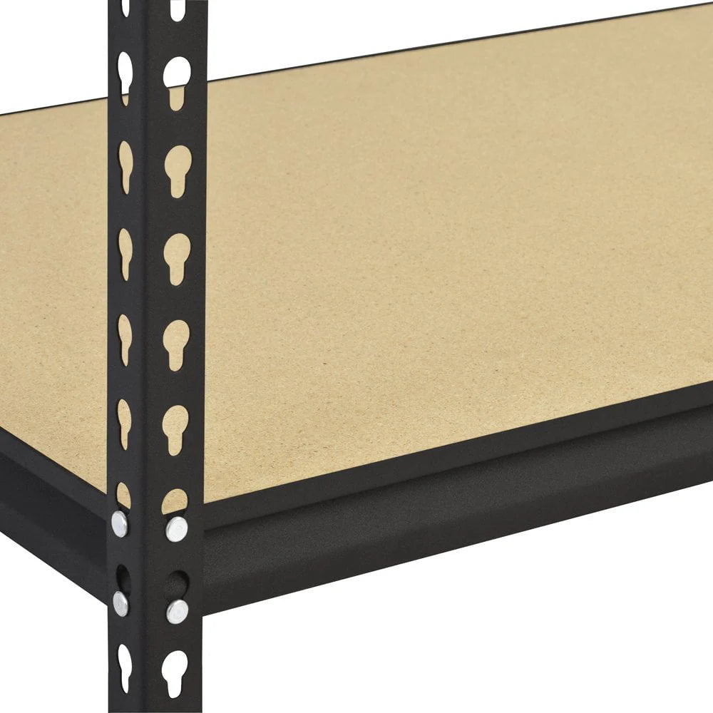 5-Tier Steel Shelving, 4,000 lbs. Total Capacity, Black P93968
