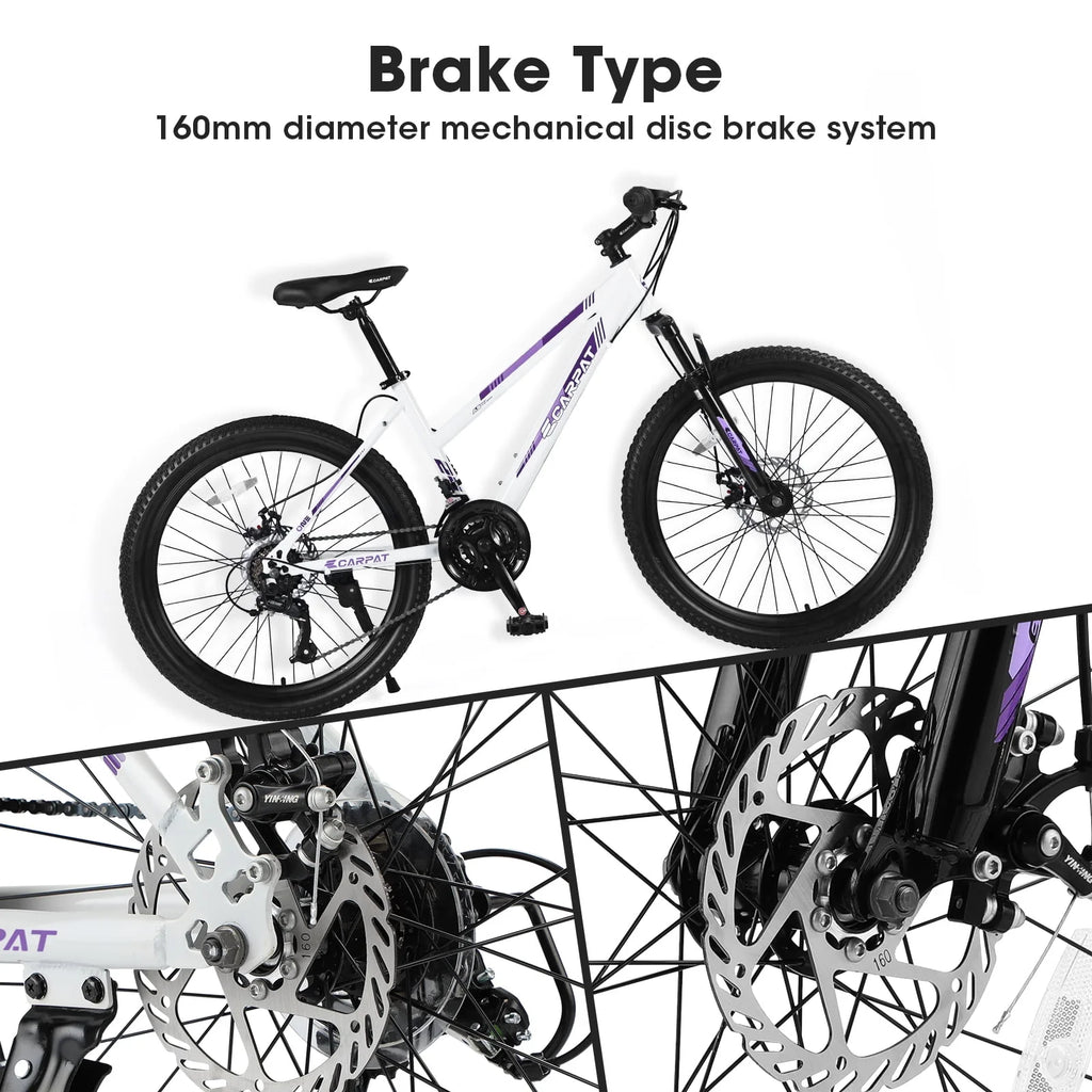 26 inch Pink Disc Brakes Mountain Bike U7747