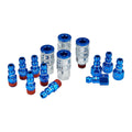 1/4 in. Color-Coded Automotive Coupler and Plug Set, 14-Piece J818