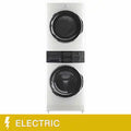 White Front Load Laundry Tower with 5.2 Cu. Ft. Washer, 8.0 Cu. Ft. N1846