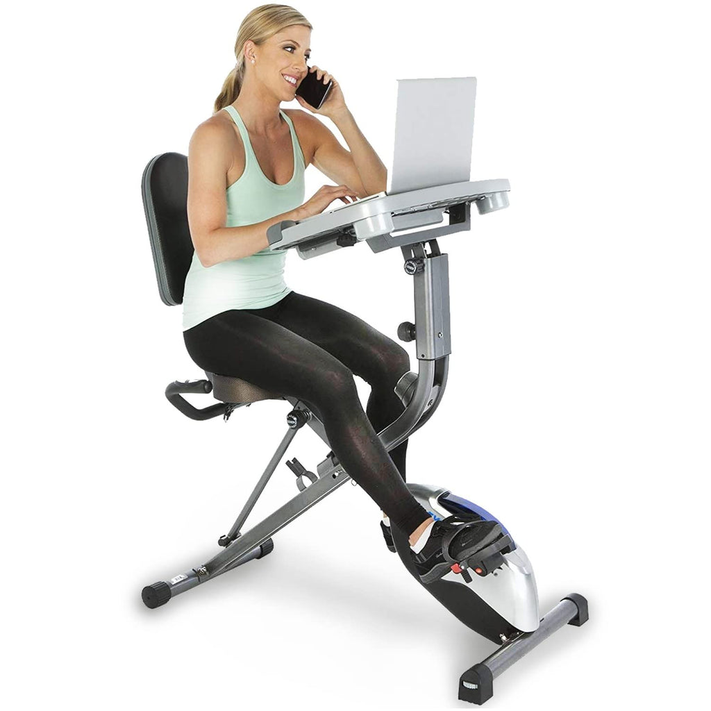 Folding Exercise Desk Bike with Bluetooth U3632