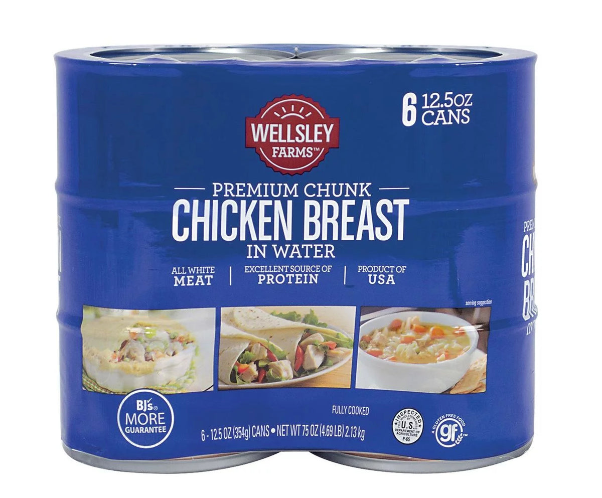 Chunk Chicken Breast in Water 6 Ct. 12.5 oz. N536554