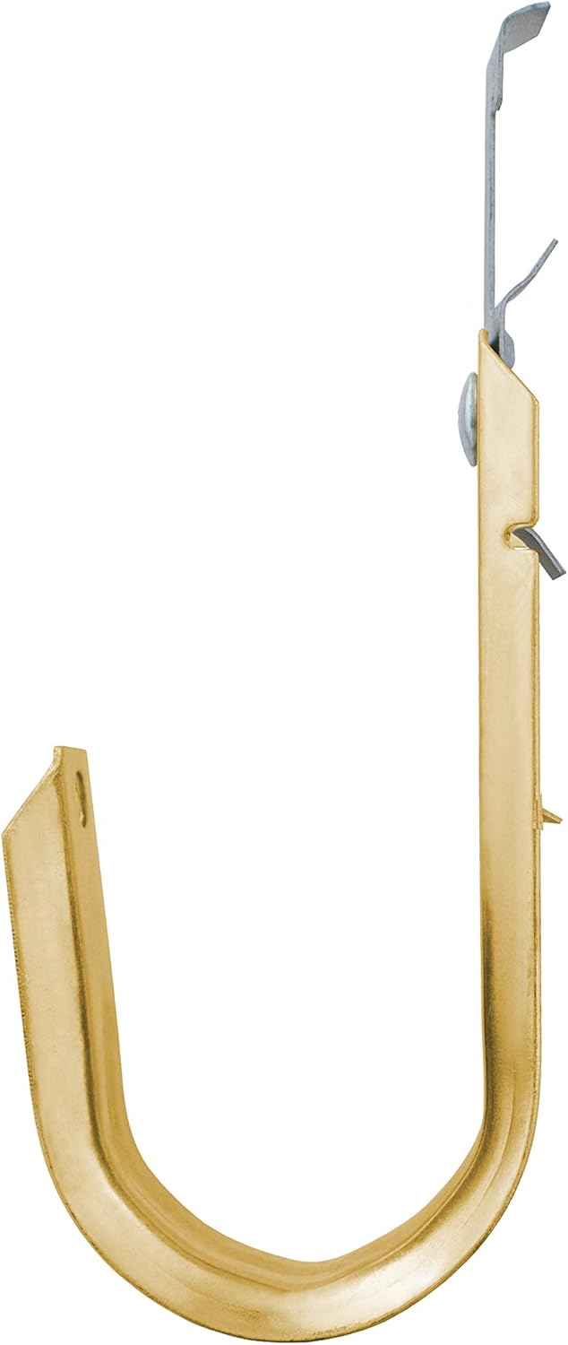 Heavy Duty Metal Cable & Wire Support J-Hook Hangers with Bat Wing Clip I58078
