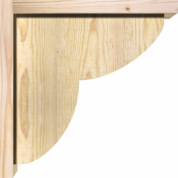 Rough Sawn Corbel with Backplate, Douglas Fir D6799