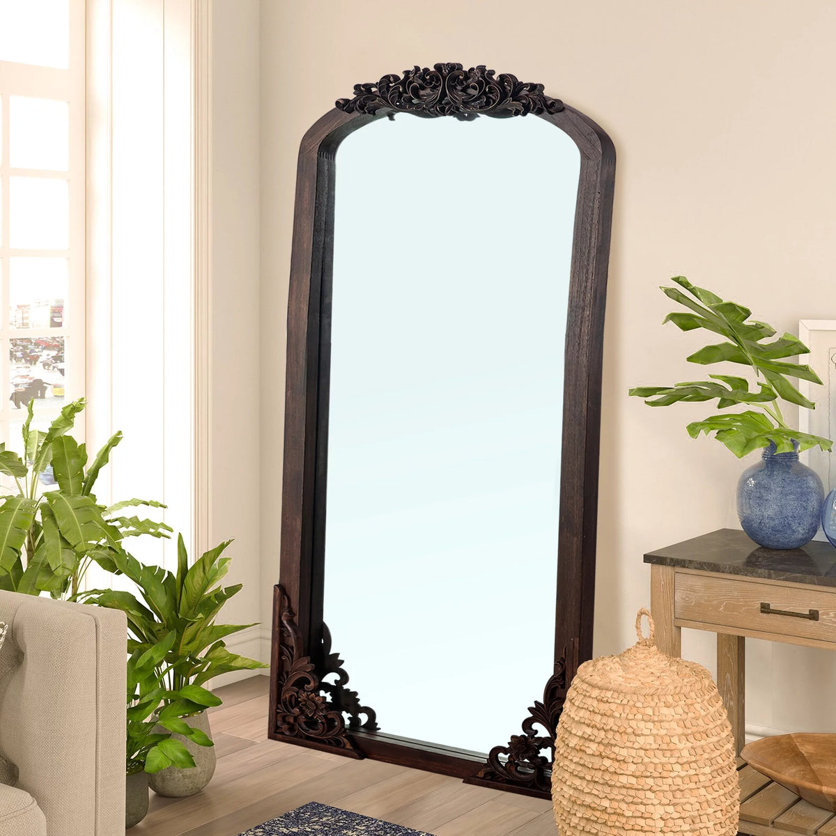 Arch Mirror Full-Length Mirror 71"x31" Natural X40716