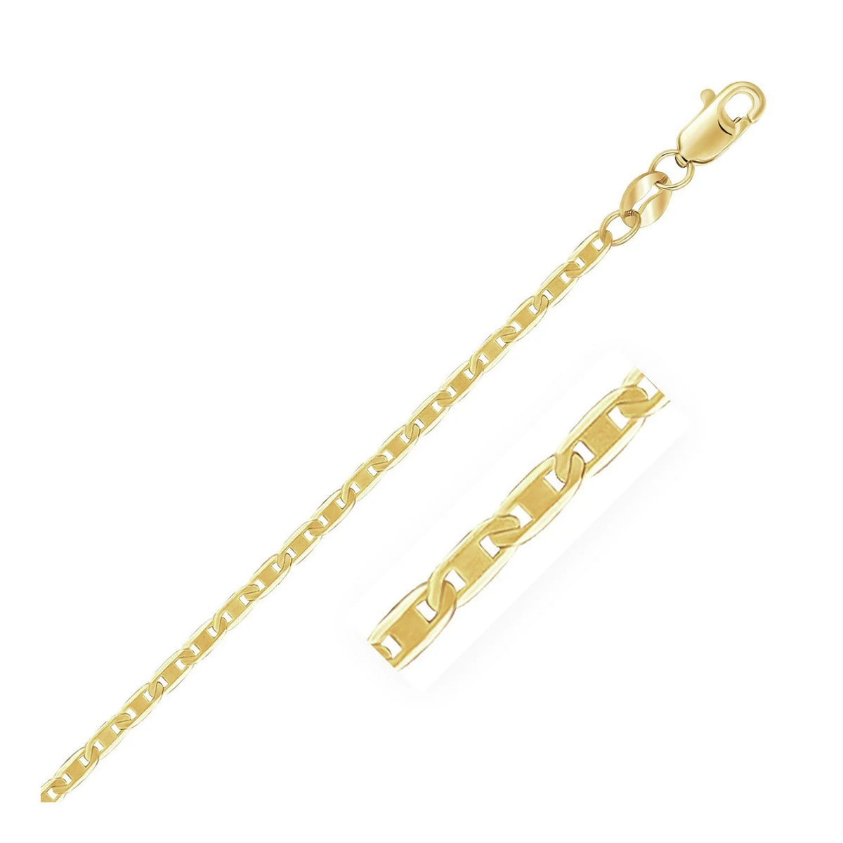 10k Yellow Gold Mariner Link Chain 1.7mm 16 in I780778