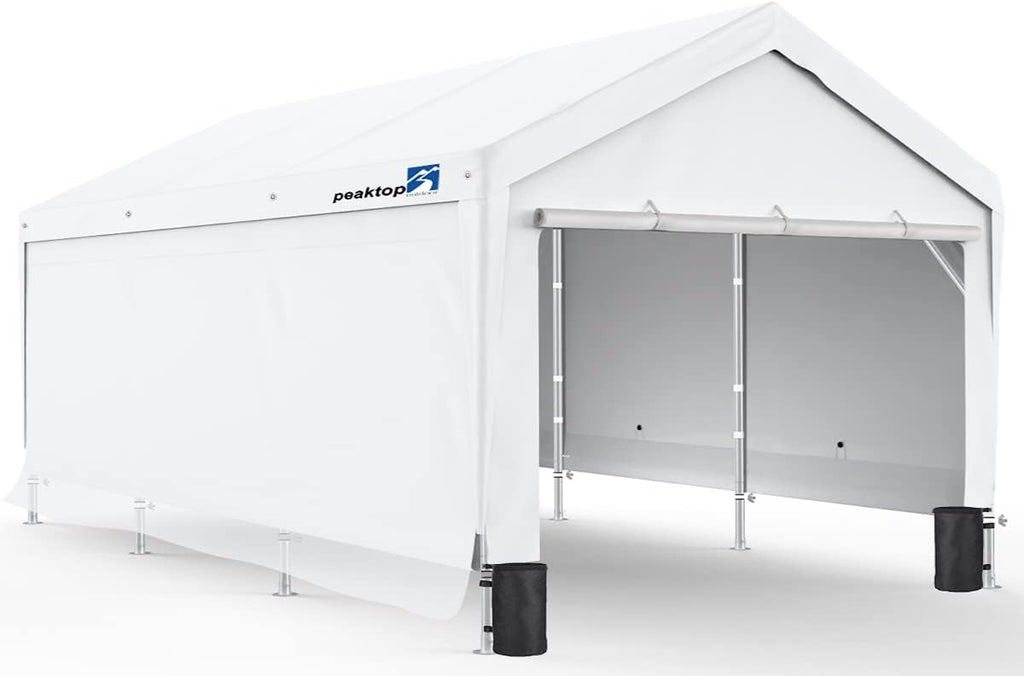 10x20ft Heavy Duty Carport with Adjustable Heights U8151