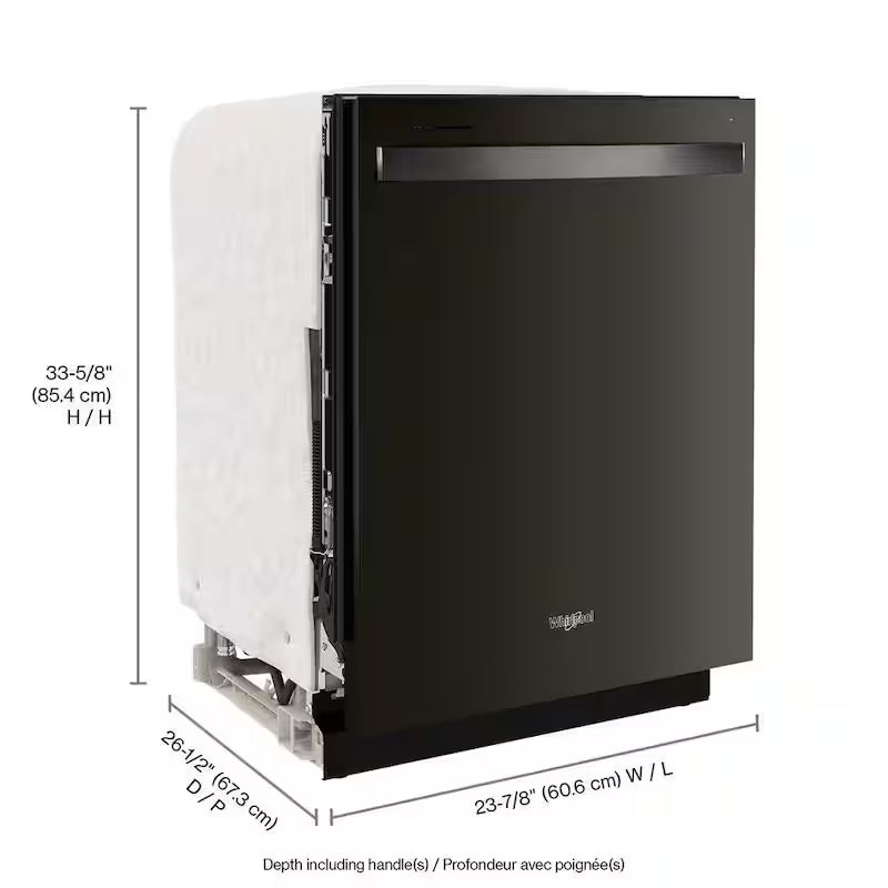 Black Stainless Dishwasher with 3rd Rack N42463