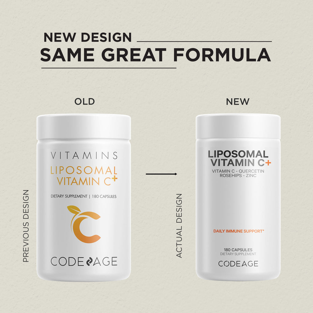 Liposomal Vitamin C 1500mg with Zinc, Elderberry, Quercetin & Rose Hips, 180 ct F594