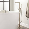Nickel Silver Floor Mounted Tub Filler Faucet T870770
