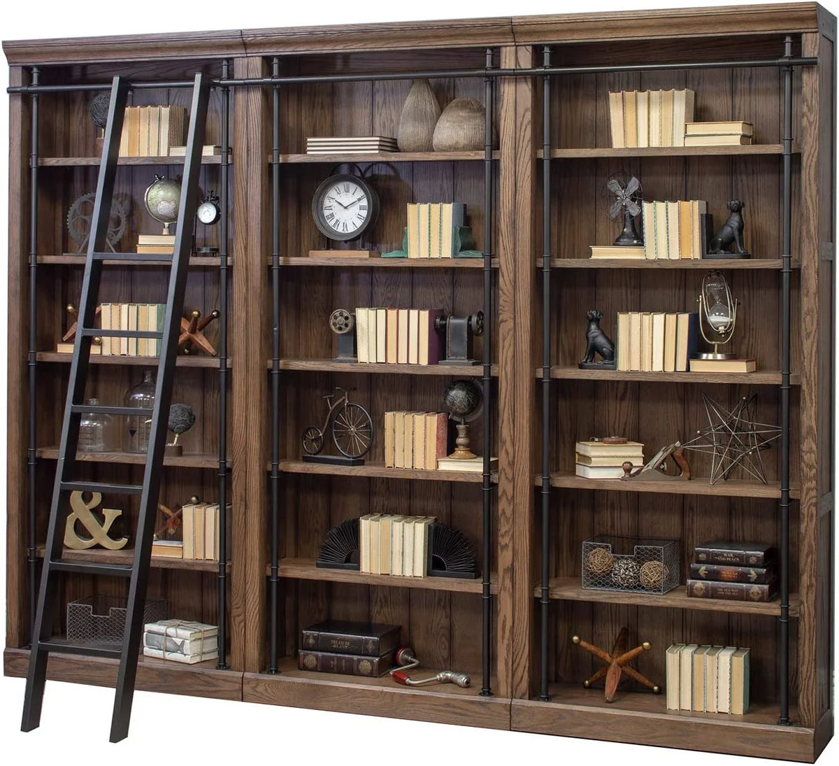 Fully Assembled Brown Bookcase D966017